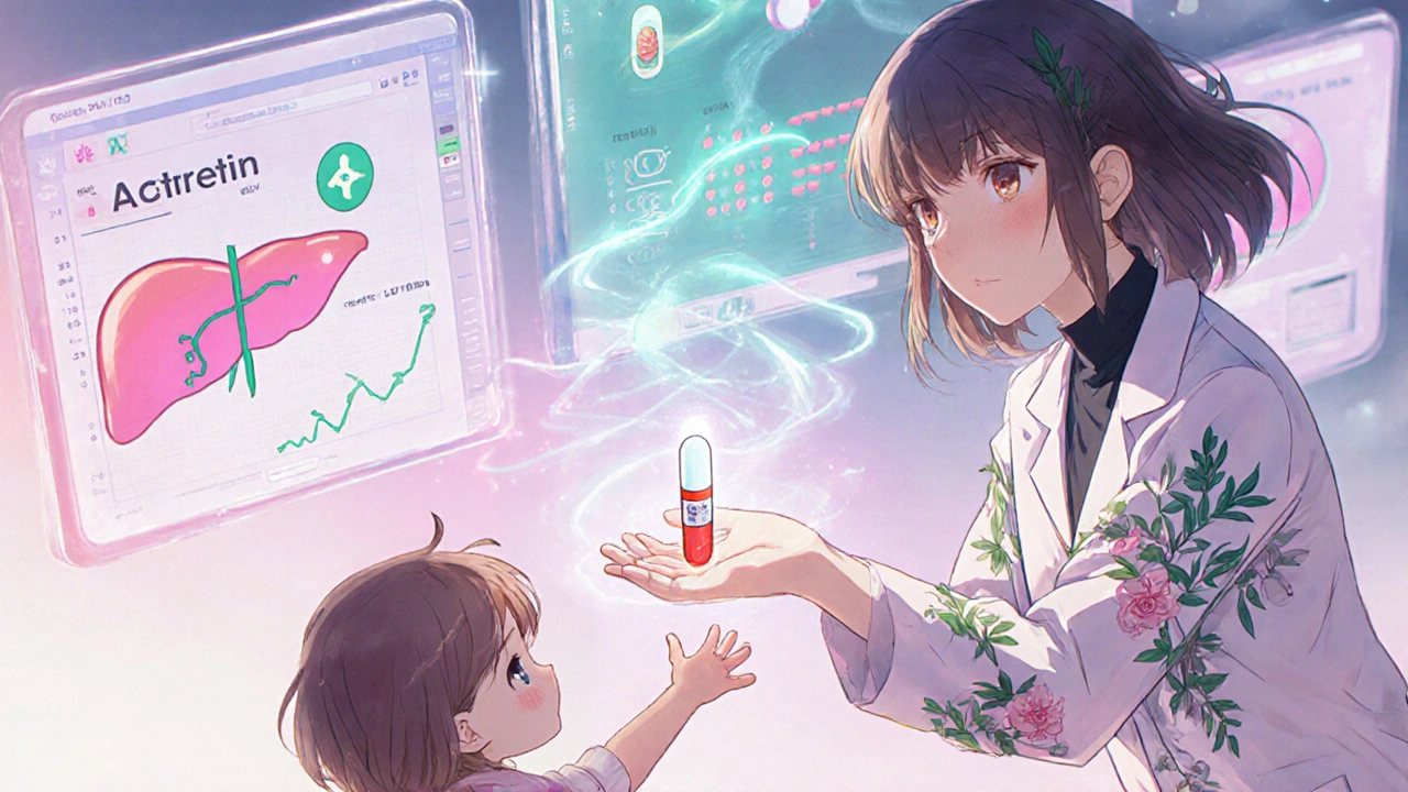 A doctor holding a glowing capsule above a child, with floating medical monitors.