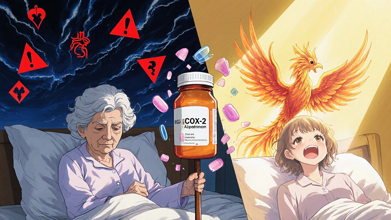 Split scene: a woman suffers sleepless nights on one side, awakens refreshed with healing light on the other.