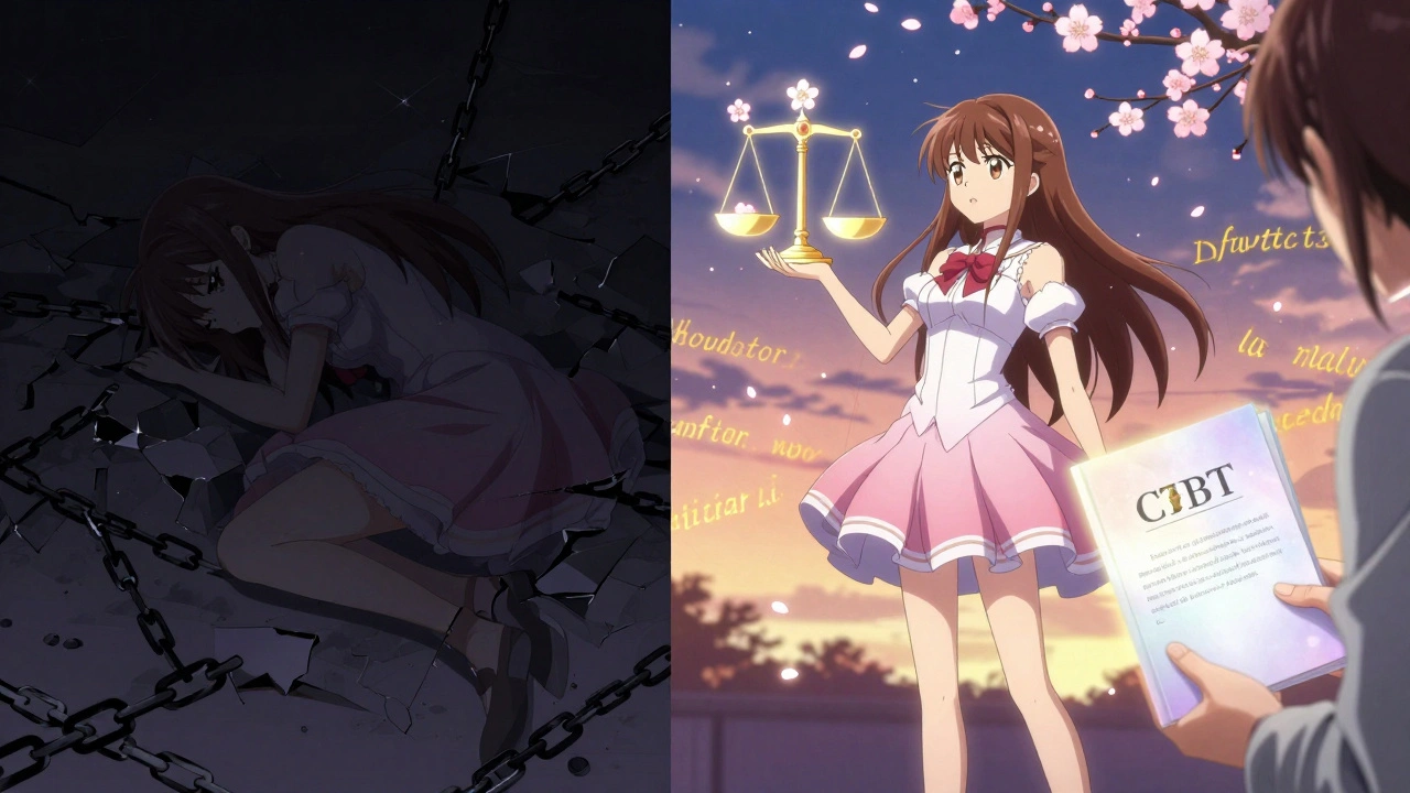 Transformation from broken PCS scale to blooming cherry blossoms with light.