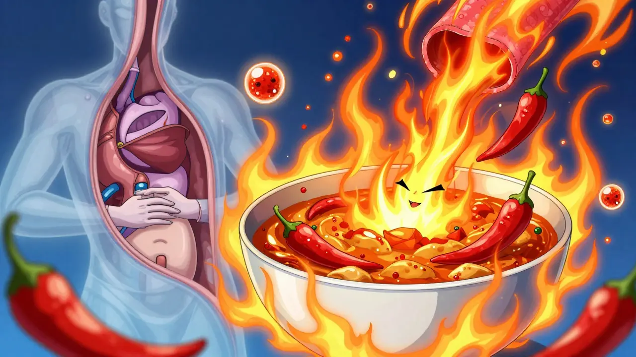 Spicy Foods and GI-Irritating Medications: How to Reduce Heartburn Risk