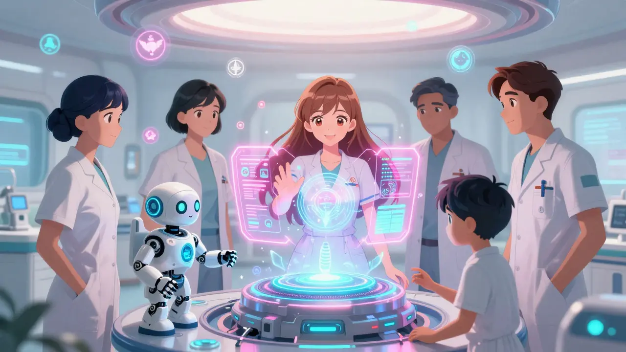 Team using AI assistant for future medical safety