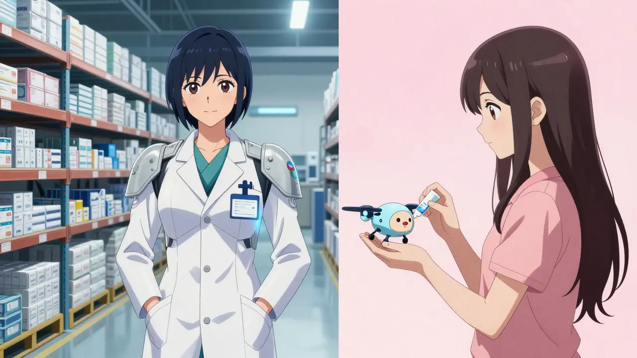 Anime contrast between bulk wholesale and patient delivery