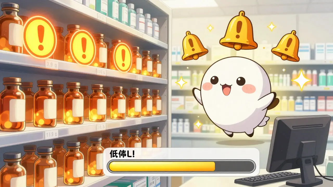 Magical anime inventory alerts and refill system